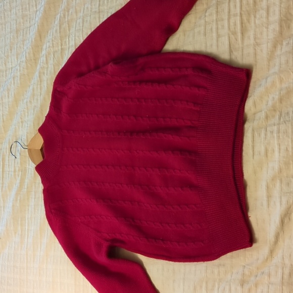 VTG Women's Knit Wool Sweater Mock Neck - Picture 2 of 6